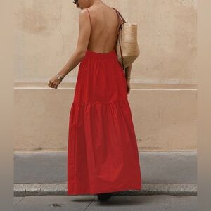 Commense | Dresses | Nwt Summer Luxury By Commense Statement Red Backless Casual  Dress Xs | Poshmark